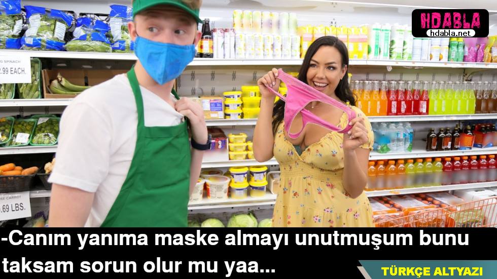 Yanına maske almayı unutan olgun kadın Kiloduyla maske yaptı