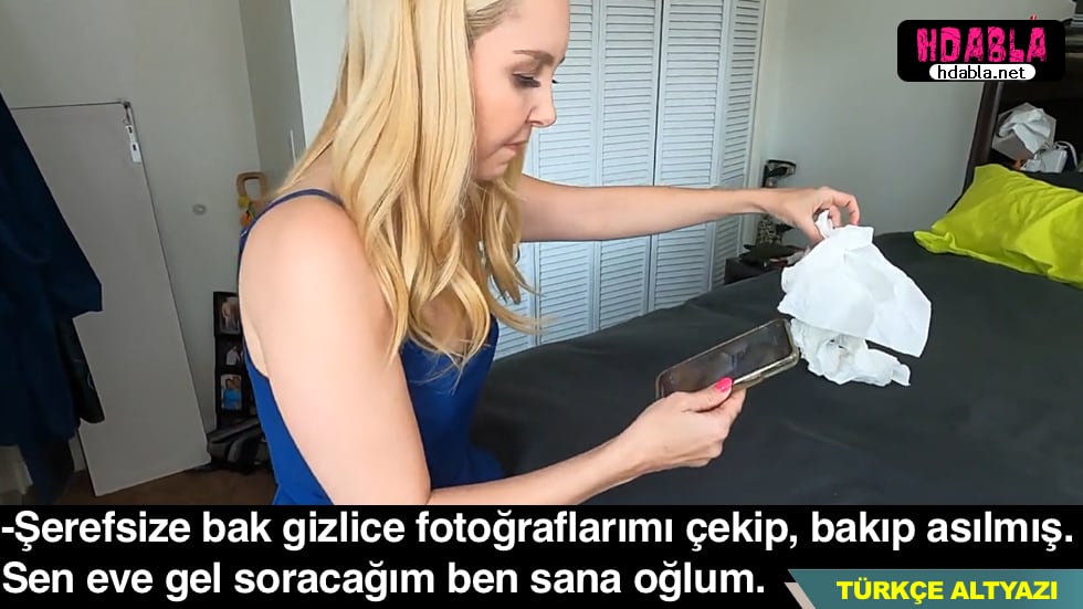 Oğlunun odasında Kendi fotoğraflarını ve döllü peçete buldu