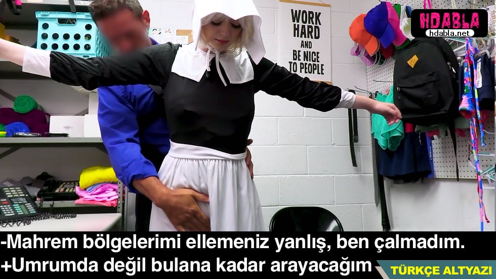 Kiliseye giden kapalı kız İç çamaşırı çalarken yakalandı