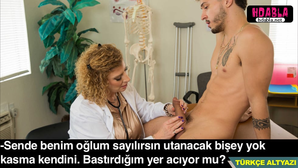 Kankamın Doktor Annesi Beni Muayene Ederken Sikim Kalktı Rezil Oldum